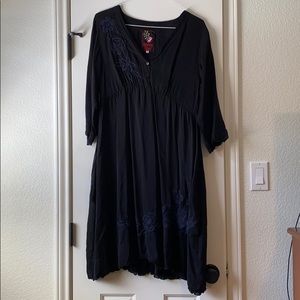 Johnny Was Black Dress Size L